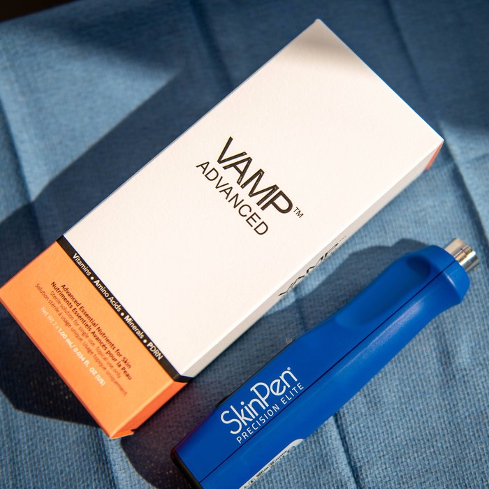 VAMP Advanced PDRN box with SkinPen Precision Elite microneedling device